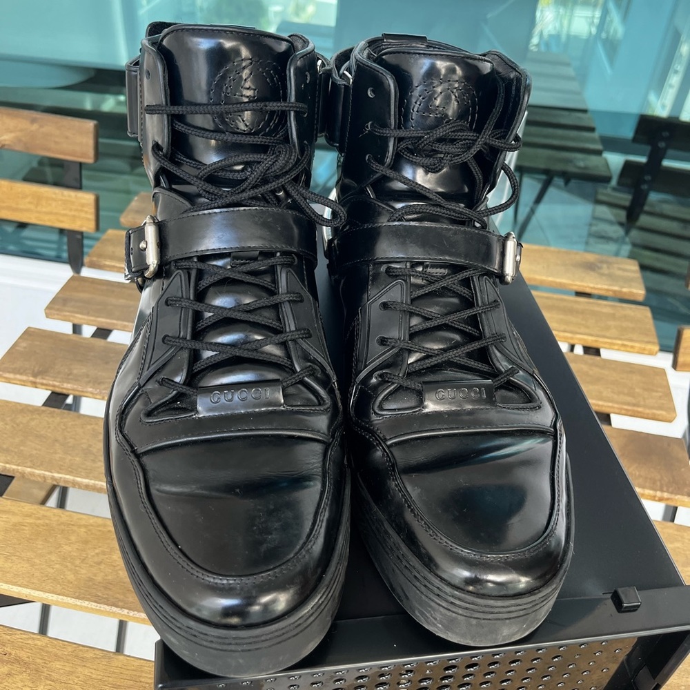 Gucci leather boots US 9.5